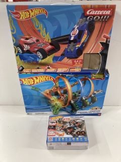 3 X HOT WHEELS RACING SETS