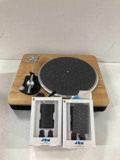 MARLEY STIR IT UP TURNTABLE AND 2 X JAM EARBUD SETS