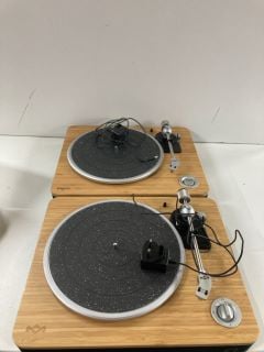 2 X MARLEY LP TURNTABLES