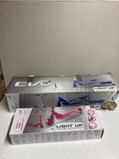 2 X LIGHT UP SCOOTERS