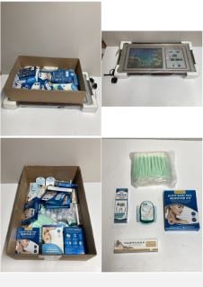 BOX OF MEDICAL ITEMS TO INCLUDE SKIN TAG REMOVER KITS