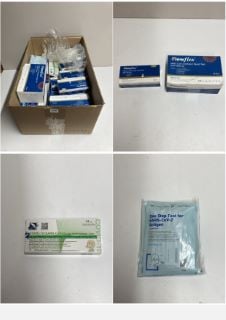 BOX OF COVID TESTING KITS