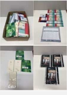 BOX OF NOTEPADS AND DIARIES