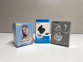 TWO PAIRS OF WIRELESS HEADPHONES