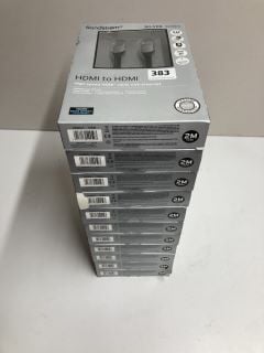 11 X SANDSTROM 2M HDMI TO HDMI CABLES