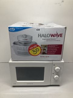 DAEWOO MICROWAVE AND A JML HALOWACVE COOKER