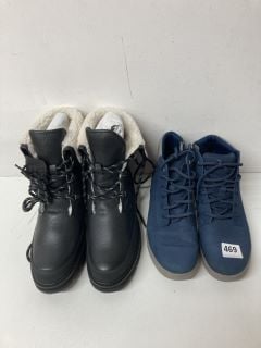 TWO PAIRS OF SHOES TO INCLUDE TIMBERLAND TRAINERS SIZE 5.5