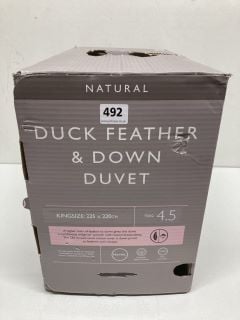 JOHN LEWIS DUCK FEATHER AND DOWN DUVET KING-SIZE