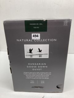 JOHN LEWIS HUNGARIAN GOOSE DOWN DUVET KING-SIZE