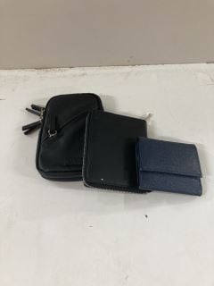 3 X ITEMS INC AGRADAVEL BLUE WALLET (VAT ONLY PAYABLE ON BUYERS PREMIUM)