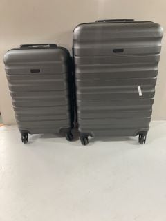 2 X HARDSHELL SUITCASES