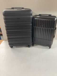 2 X HARDSHELL SUITCASES