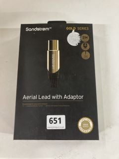 15 X SANDSTROM GOLD SERIES AERIAL LEADS WITH ADAPTER