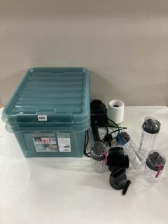 QTY OF ITEMS INC STORAGE CONTAINERS