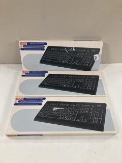 3 X WIRELESS KEYBOARDS