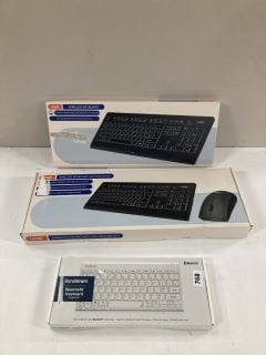 3 X WIRELESS KEYBOARDS