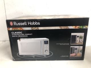 RUSSELL HOBBS CLASSIC STAINLESS STEEL COMPACT DIGITAL MICROWAVE