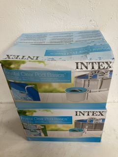 2 X INTEX KRYSTAL CLEAR POOL BASICS