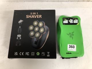 2 X ITEMS INC 5 IN 1 SHAVER