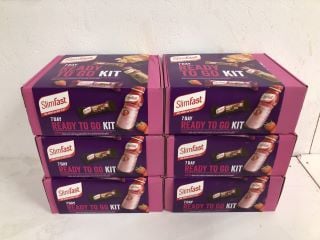 6 X SLIMFAST 7 DAY READY TO GO KIT BB 08/2024