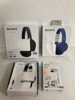 4 X SONY ITEMS INC HEADSET WH-CH720N