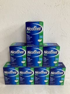 8X NICOTINELL 1MG 144 SUGAR FREE 10/2024