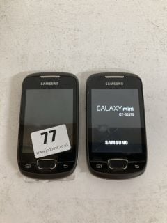 2 X SAMSUNG GALAXY MINI GT-S5570 PHONE