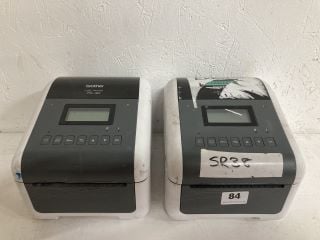 2 X BROTHER TD-4D LABEL PRINTERS