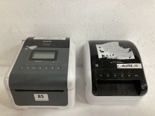 2 X BROTHER PRINTERS INC TD-4D LABEL PRINTERS