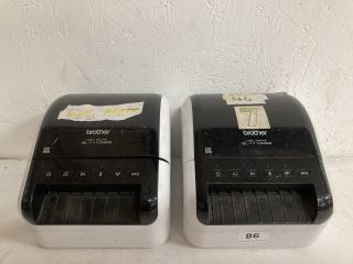 2 X BROTHER QL-111ONWB LABEL PRINTERS