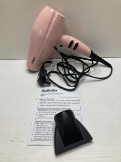 BABYLISS HAIR DRYER ROSE BLUSH 2200