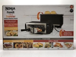 NINJA FOODI 3 IN 1 TOASTER, GRILL & PANINI PRESS