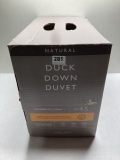 JOHN LEWIS NATURAL DUCK DOWN KINGSIZE DUVET TOG 4.5 (723893)