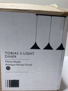 JOHN LEWIS TOBIAS 3 LIGHT DINER  (723904)