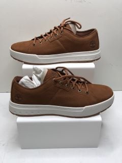 TIMBERLAND MAPLE GROVE LOW LACE SNEAKERS RUST NUBUCK UK SIZE 8.5