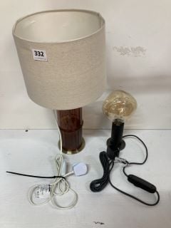 2 X ITEMS INC JOHN LEWIS TABLE LAMP (730826)