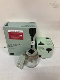 3 X ITEMS INC JOHN LEWIS FLAME OUTDOOR STAKE LIGHT SET OF 2(730826)