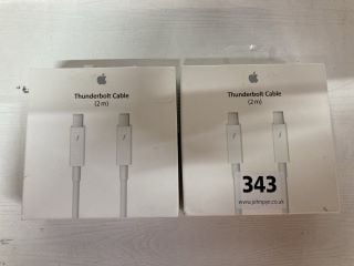 2 X APPLE THUNDERBOLT CABLE (730826)