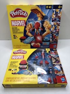 2 X PLAY-DOH MARVEL TOY  SETS