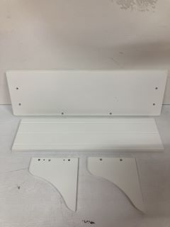 2 X WHITE ANY WHICH WAY WALL SHELF (730199)