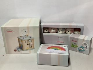 4 X TOYS INC JOHN LEWIS WOODEN ACTIVITY CUBE