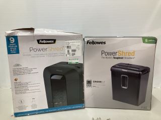 2 X FELLOWES POWERSHRED