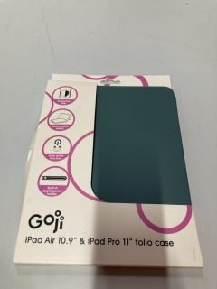 BOX OF ITEMS INC GOJI IPAD PRO 12.9INCH 2021 STARTER KIT