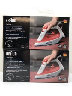 2 X BRAUN IRONS