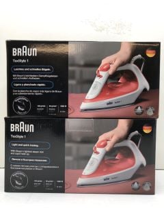 2 X BRAUN IRONS