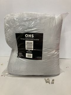 OHS KING SIZE SILVER TEDDY COVERLESS 10.5 DUVET & PILLOWCASES