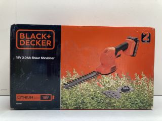 BLACK & DECKER 18V 2.0AH SHEAR SHRUBBER