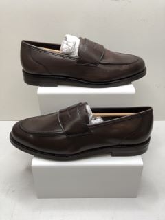 JOHN LEWIS DARK BROWN IVY LOAFER LEATHER SIZE 9