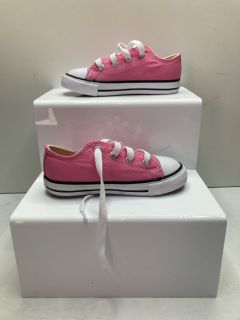 KIDS PINK CONVERSE LOW TOPS