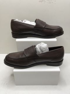 JOHN LEWIS DARK BROWN IVY LOAFER LEATHER SIZE 9